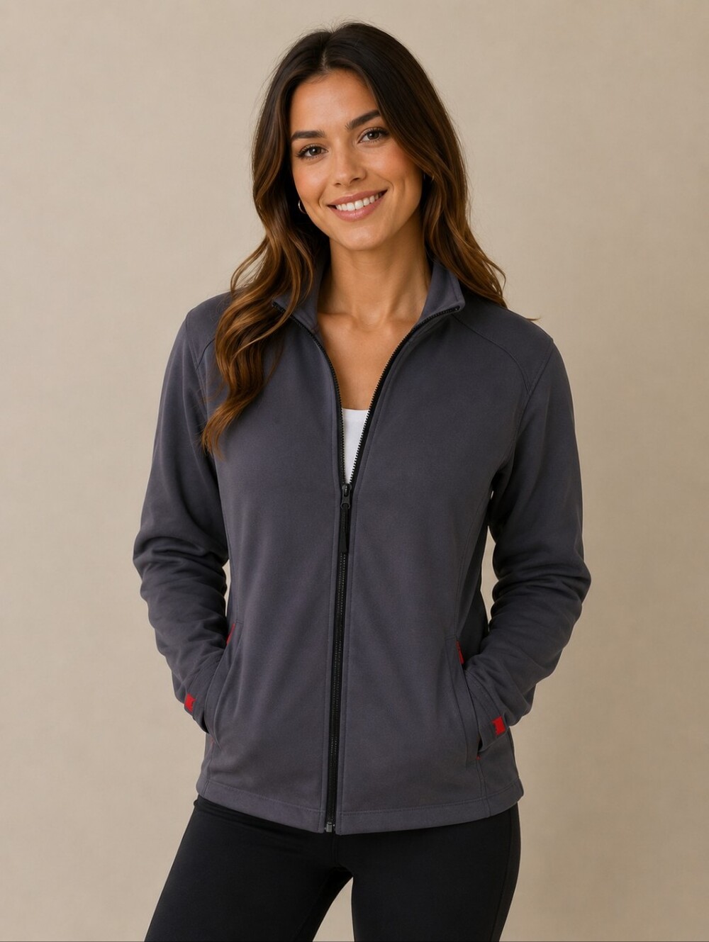 Bilt Gray Jacket with Red Accents Size WXL